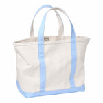 L.L. BEAN 09. PACKS|LUGGAGE - PACK|CASUAL - WAIST|SLING|MESSENGER|PURSE Boat and Tote Medium Bag SEABOARD BLUE REG HANDLE
