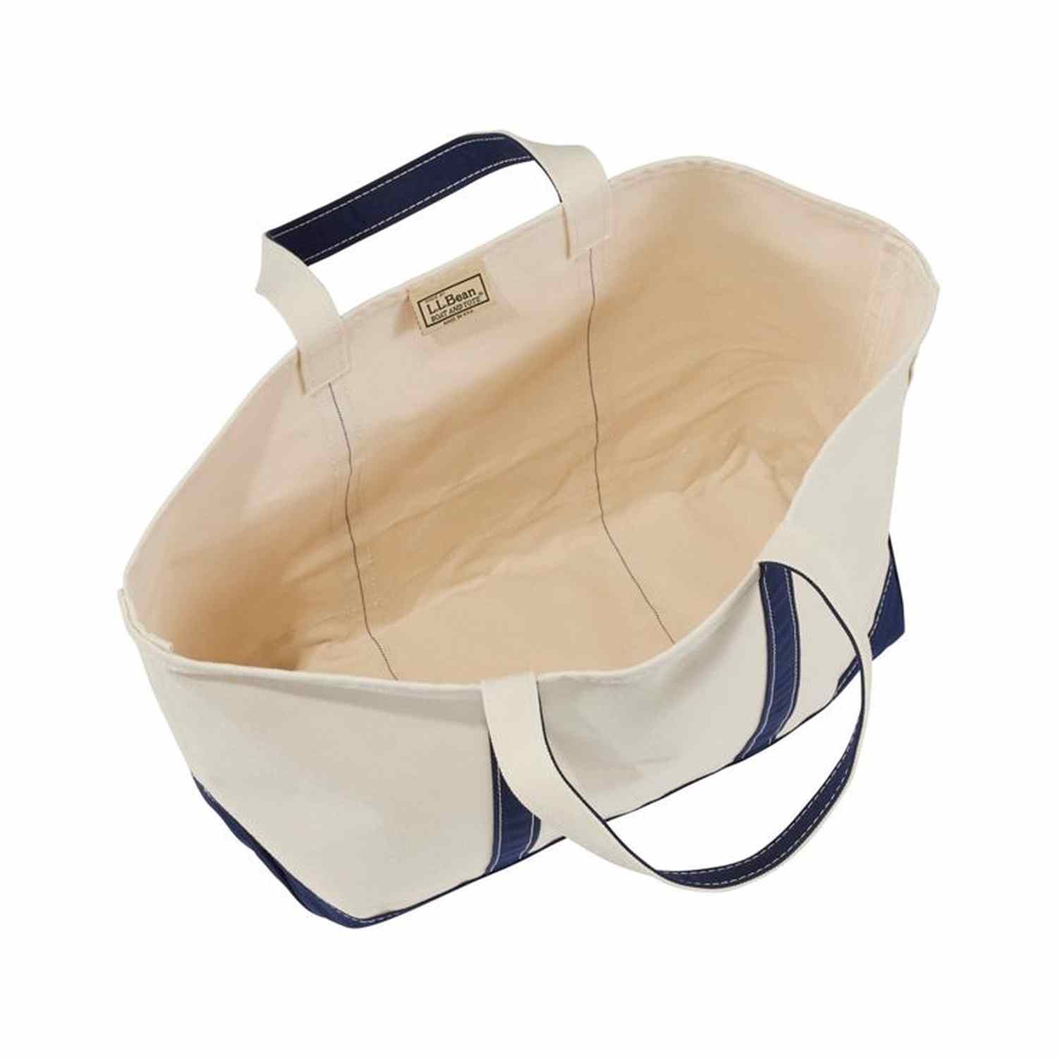 L.L. BEAN 09. PACKS|LUGGAGE - PACK|CASUAL - WAIST|SLING|MESSENGER|PURSE Boat and Tote Large Bag BLUE REG HANDLE