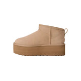 UGG 05. WOMENS FOOTWEAR - WOMENS BOOTS - WOMENS BOOTS CASUAL Women's Classic Ultra Mini Platform SAND