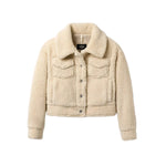 UGG 02. WOMENS APPAREL - WOMENS JACKETS - WOMENS JACKETS FLEECE Women's Frankie Short Trucker Jacket NATURAL II