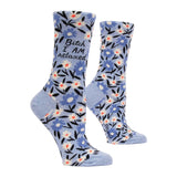 Blue Q 06. SOCKS - WOMENS SOCKS - WOMENS SOCKS GIFT Women's Bitch I Am Relaxed Crew Socks