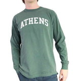 High Country Outfitters 01. MENS APPAREL - MENS T-SHIRTS - MENS T-SHIRT LS Athens Comfort Colors Long Sleeve Tee BLUE SPRUCE