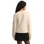 Z Supply 02. WOMENS APPAREL - WOMENS HOODIES|SWEATERS - WOMENS PO SWEATERS Women's Tie The Ribbon Sweater WRW WARM WHITE