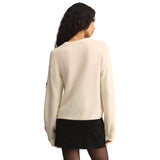 Z Supply 02. WOMENS APPAREL - WOMENS HOODIES|SWEATERS - WOMENS PO SWEATERS Women's Tie The Ribbon Sweater WRW WARM WHITE