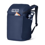Navy blue backpack with YETI logo on a white background