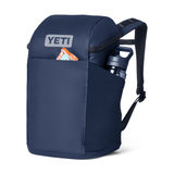 Navy blue backpack with YETI logo on a white background