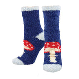 Socksmith 06. SOCKS - WOMENS SOCKS - WOMENS SOCKS GIFT Mighty Mushroom Crew Socks NAVY 9-11