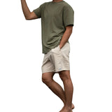Rhythm 01. MENS APPAREL - MENS SHORTS - MENS SHORTS CASUAL Men's Classic Linen Jam SAND