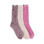 UGG 06. SOCKS - WOMENS SOCKS - WOMENS SOCKS GIFT Women's Rib Knit Slouchy Crew 3 Pack CHROMA PINK | PUTTY | WILD GRAPE OS