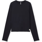 Vuori 02. WOMENS APPAREL - WOMENS LS SHIRTS - WOMENS LS CASUAL Women's Long Sleeve Pose Crew BLK BLACK