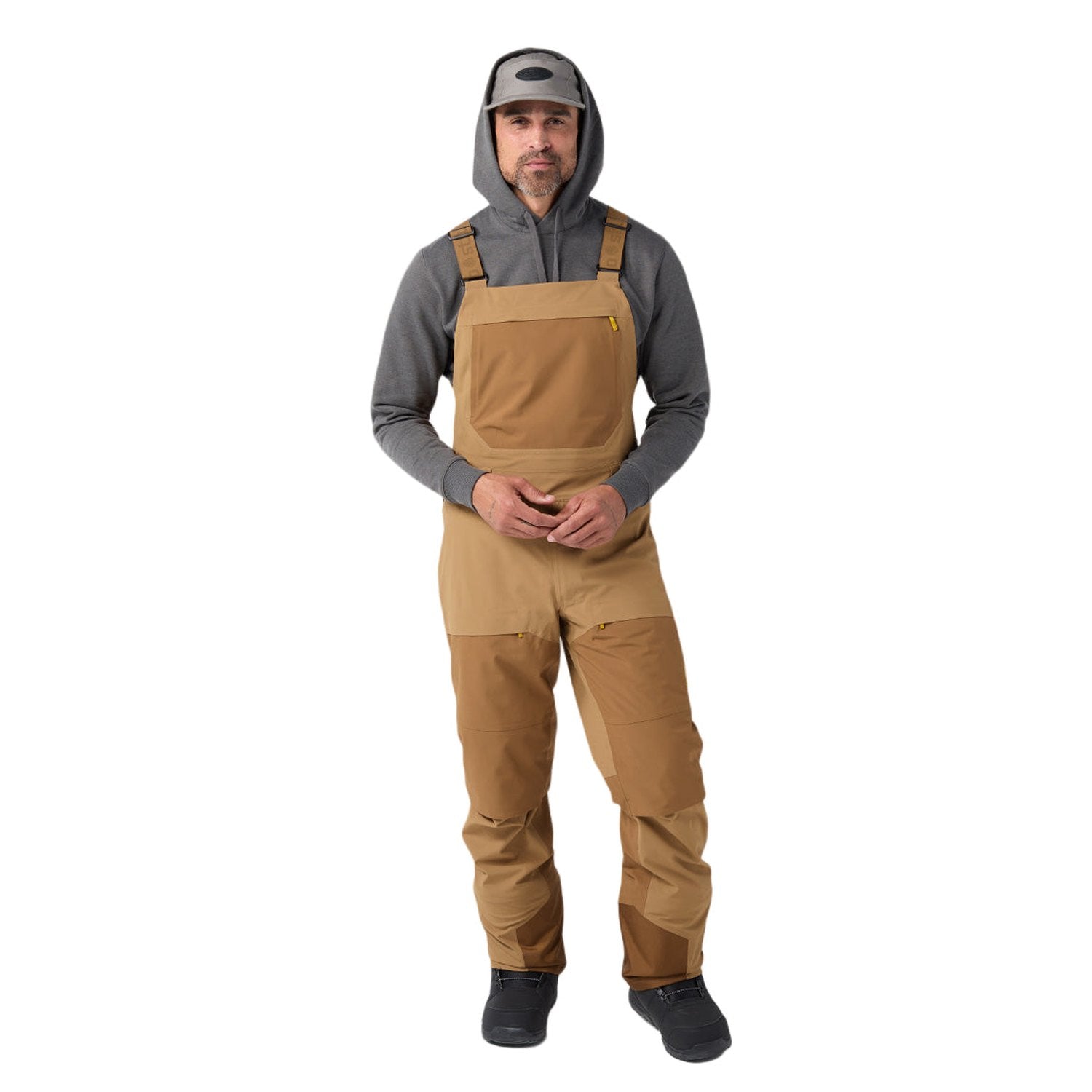 STIO 01. MENS APPAREL - MENS SKI - MENS SKI PANTS Men's Skyrider Bib 210 MUDSLIDE | CHIPMUNK