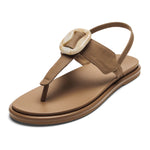 OluKai 05. WOMENS FOOTWEAR - WOMENS SANDALS - WOMENS SANDALS CASUAL Women's La'I T-Bar 3434 TAN | TAN