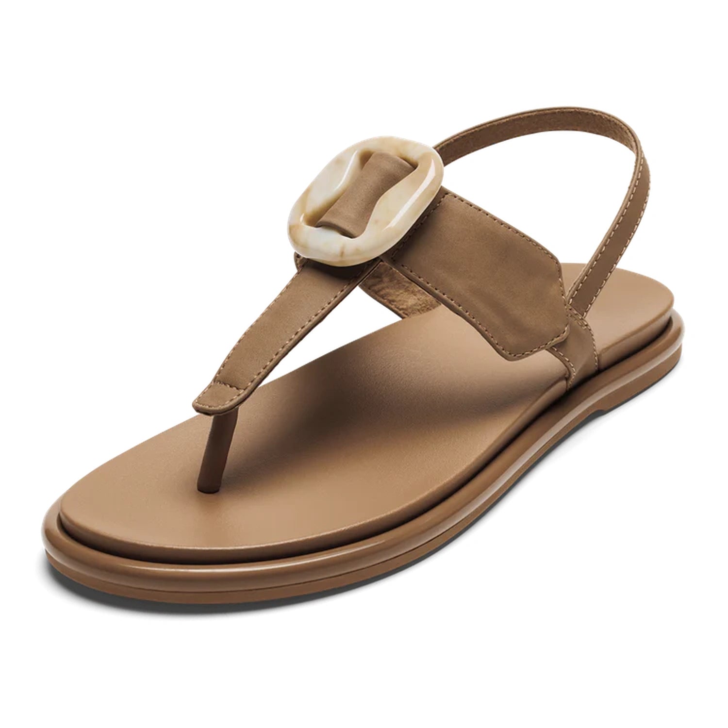 OluKai 05. WOMENS FOOTWEAR - WOMENS SANDALS - WOMENS SANDALS CASUAL Women's La'I T-Bar 3434 TAN | TAN