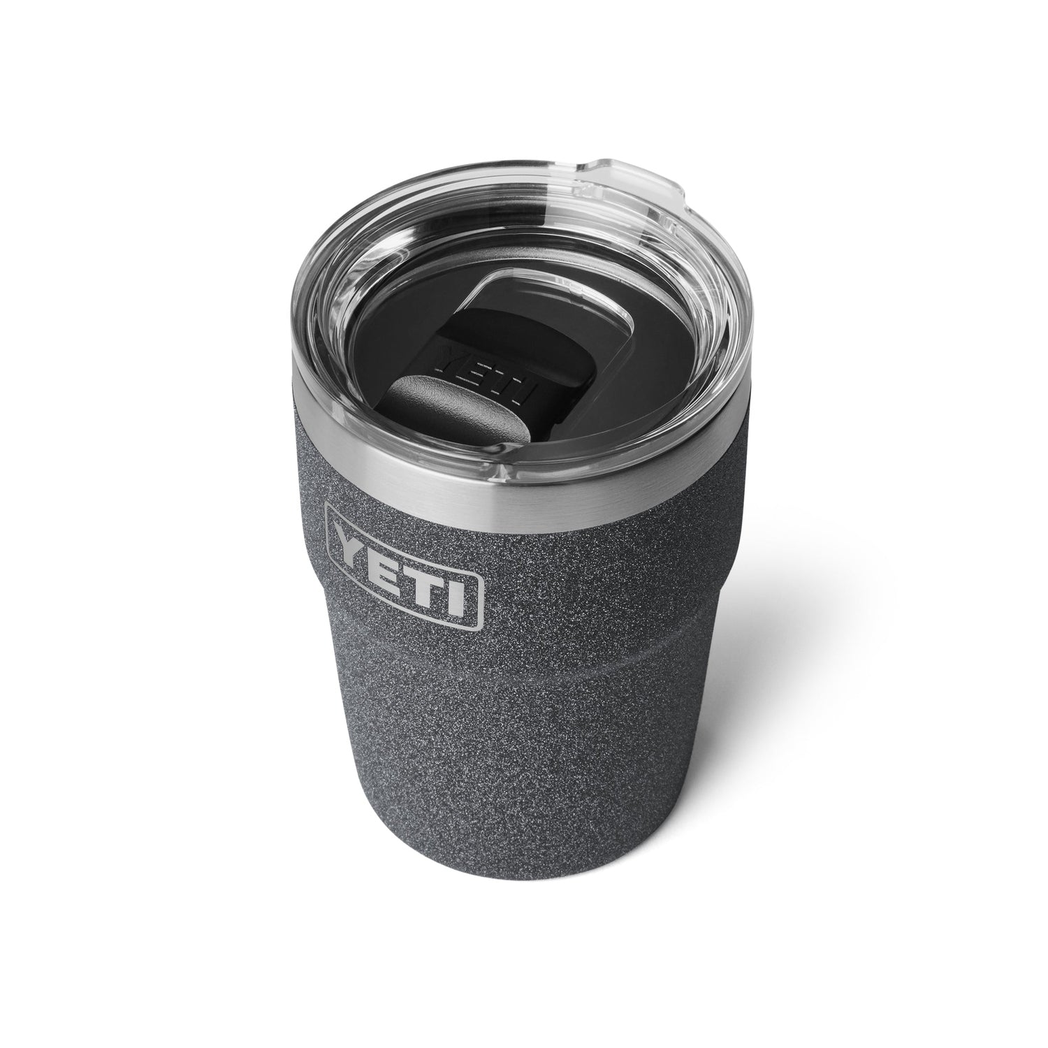 YETI 08. DRINKWARE - CUPS|MUGS - CUPS|MUGS Rambler 16 oz Stackable Cup with Magnetic Slider BLACK STONE