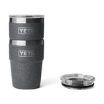 YETI 08. DRINKWARE - CUPS|MUGS - CUPS|MUGS Rambler 16 oz Stackable Cup with Magnetic Slider BLACK STONE