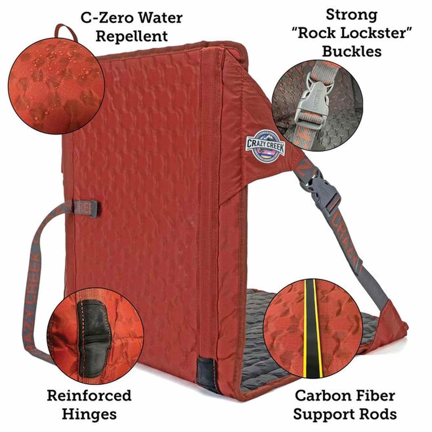 Crazy Creek Hex 2.0 Chair Liberty Mountain - COPPER|SLATE