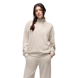 Women’s Shea Soft Relaxed Half Zip prAna - 250 ALMOND / XS