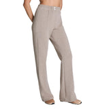 SPANX 02. WOMENS APPAREL - WOMENS PANTS - WOMENS PANTS LOUNGE Women's AirEssentials Brushed Flare Leg Pants BIRCH HEATHER