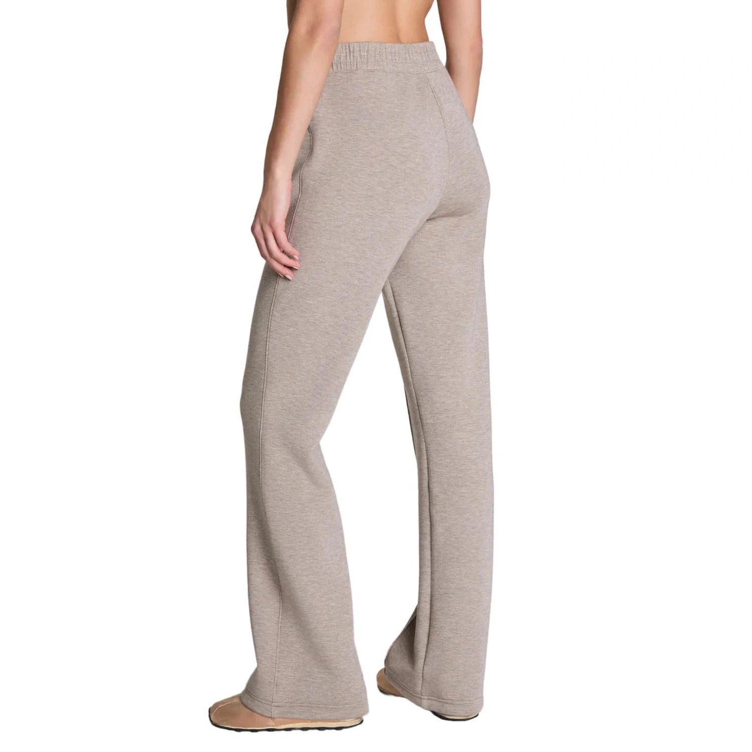 SPANX 02. WOMENS APPAREL - WOMENS PANTS - WOMENS PANTS LOUNGE Women's AirEssentials Brushed Flare Leg Pants BIRCH HEATHER
