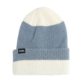 Coal Headwear 11. HATS - HATS WINTER - HATS WINTER The Pearl Fuzzy Knit Beanie SHALE BLUE | OFF WHITE