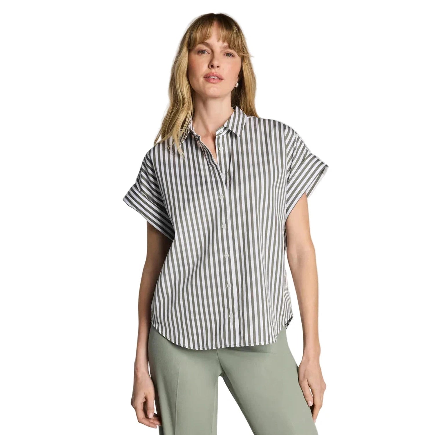 Women’s Poplin Oversized Short Sleeve Shirt SPANX - SHADE