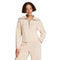 SPANX 02. WOMENS APPAREL - WOMENS HOODIES|SWEATERS - WOMENS PO Q ZIP Women's AirEssentials® French Rib Half Zip TOASTED COCONUT
