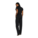 Women's Pintuck Half Zip Jumpsuit