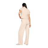 Women's Pintuck Half Zip Jumpsuit