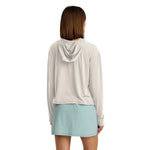 Free Fly Apparel 02. WOMENS APPAREL - WOMENS LS SHIRTS - WOMENS LS HOODY Women's Elevate Lightweight Hoodie HEATHER BIRCH