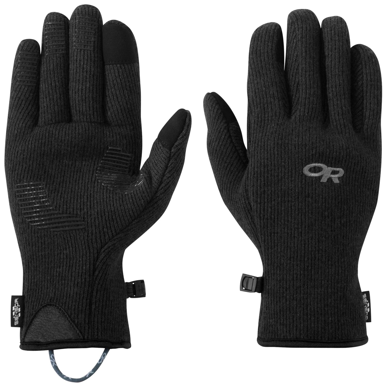 Outdoor Research 10. GIFTS|ACCESSORIES - MENS ACCESSORIES - MENS GLOVES CASUAL Men's Flurry Sensor Gloves SOLID BLACK