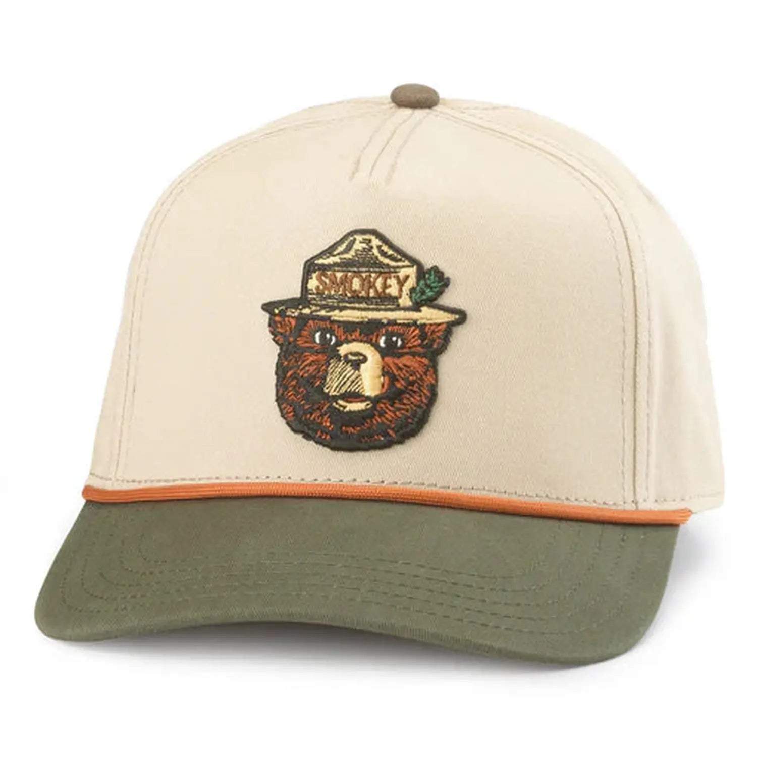 American Needle 11. HATS - HATS BILLED - HATS BILLED Smokey Bear Scottie Hat | Light Khaki/Army Green