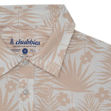 Chubbies 01. MENS APPAREL - MENS SS SHIRTS - MENS SS BUTTON UP Men's Breezetech Shirt THE FERN FLOW TAN