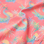 Chubbies 01. MENS APPAREL - MENS SS SHIRTS - MENS SS BUTTON UP Men's Breezetech Shirt THE ROCK-A-CROC RED