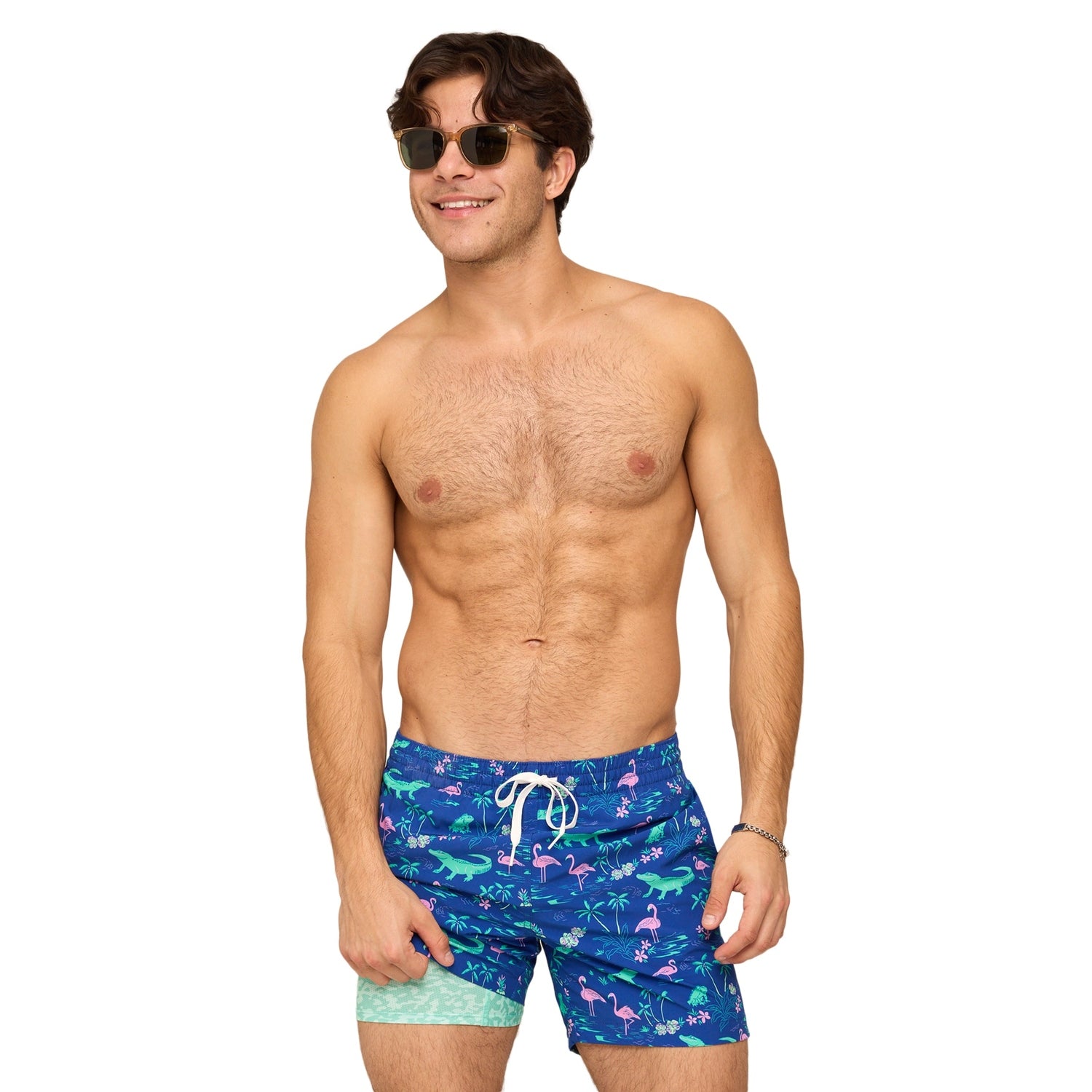 Chubbies 01. MENS APPAREL - MENS SHORTS - MENS SHORTS ACTIVE Men's Classic Lined Swim Truck 5.5" THE SWAMP & CIRCUMSTANCES