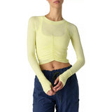 Women's Tempo Ruched Long Sleeve