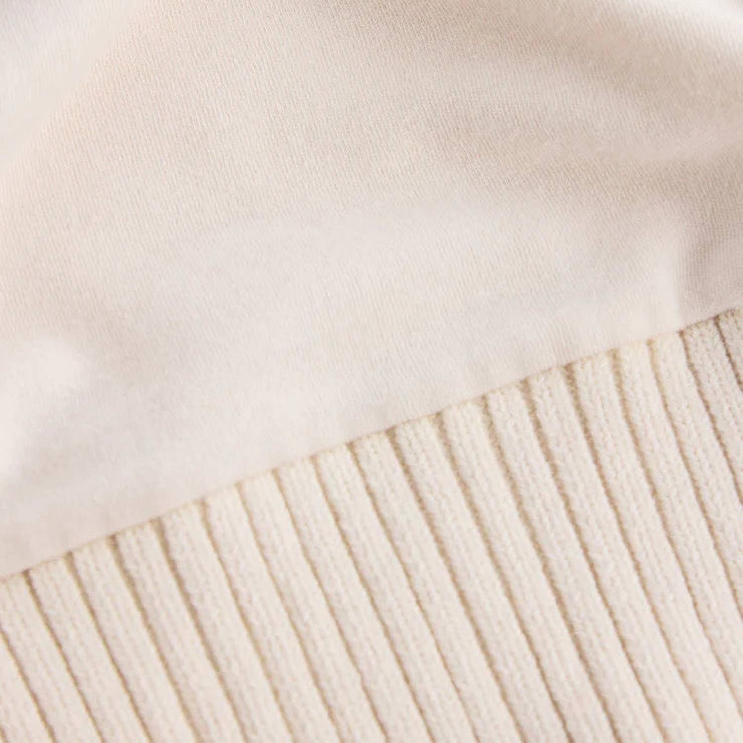 Z Supply 02. WOMENS APPAREL - WOMENS HOODIES|SWEATERS - WOMENS PO SWEATERS Women's Sable Rib Sweatshirt WRW WARM WHITE