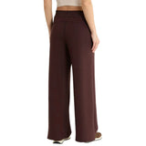 SPANX 02. WOMENS APPAREL - WOMENS PANTS - WOMENS PANTS LOUNGE Women's AirEssentials Wide Leg Pant TRUFFLE BROWN
