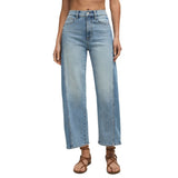 Z Supply 02. WOMENS APPAREL - WOMENS PANTS - WOMENS PANTS CASUAL Women's Luna High Rise Crop Bowed UTP UTOPIA