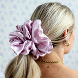 KAXI 10. GIFTS|ACCESSORIES - WOMENS ACCESSORIES - WOMENS HAIR ACCESSORIES Jumbo Sleep Silk | Satin Scrunchies LAVENDER