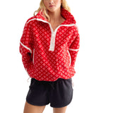 Women's Mountain High Printed Half Zip Fleece