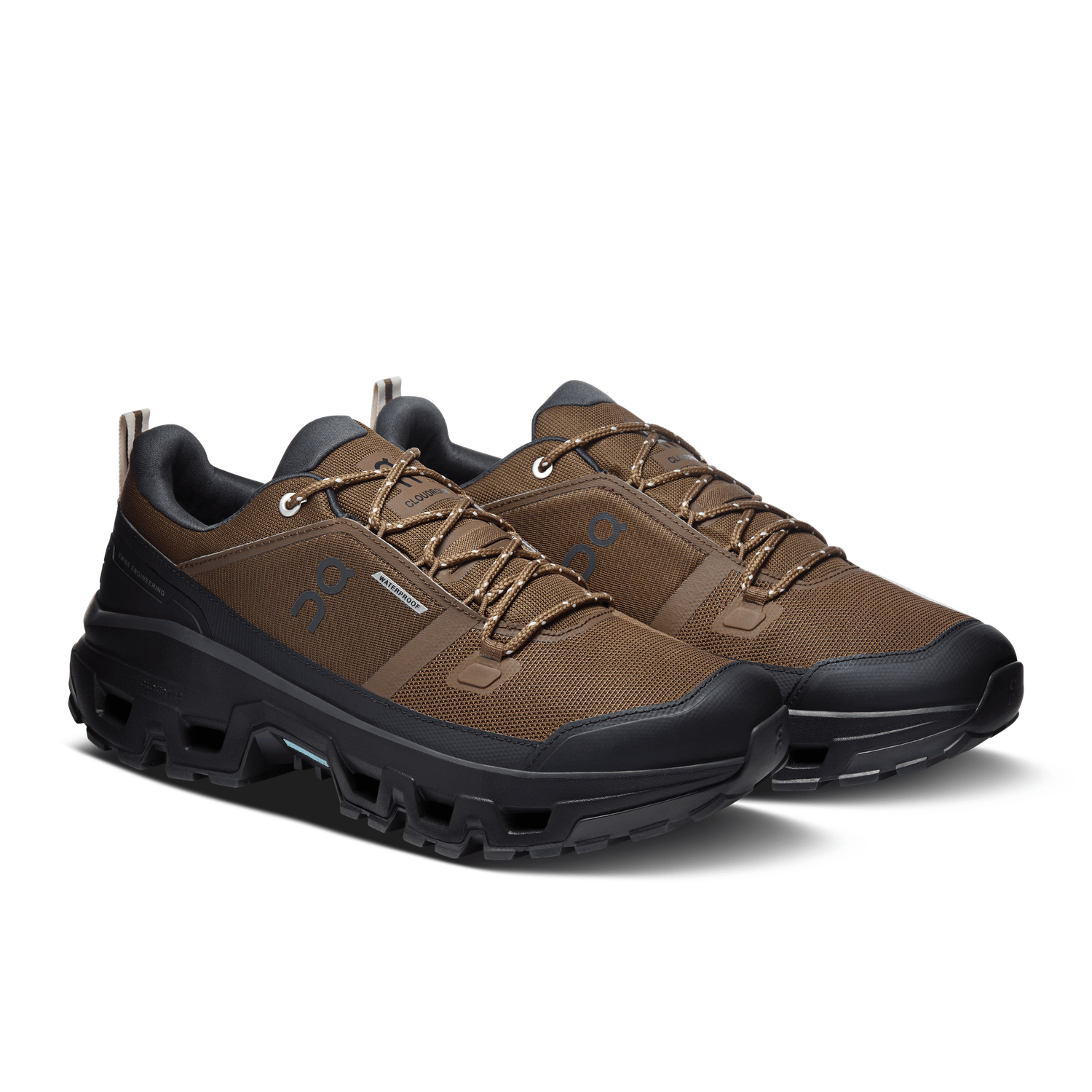 On Running 04. MENS FOOTWEAR - MENS SHOES - MENS SHOES HIKING Men's Cloudrock Low Waterproof EARTH | BLACK
