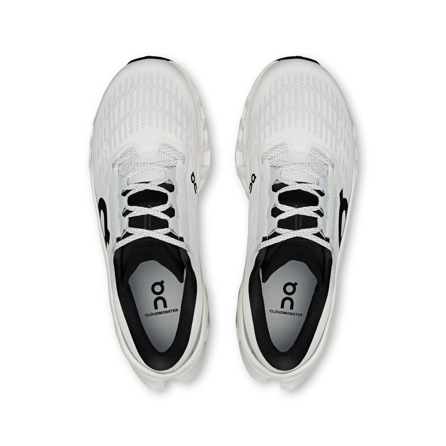 on cloud monsters women On Running Women's Cloudmonster 3 White