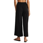 Z Supply 02. WOMENS APPAREL - WOMENS PANTS - WOMENS PANTS CASUAL Women's Scout Textured Slub Pant BLK BLACK (S26)