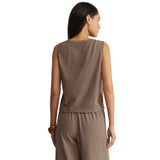 Z Supply 02. WOMENS APPAREL - WOMENS SS SHIRTS - WOMENS TANK CASUAL Women's Sloane Jersey Muscle Tank PFT PERFECTLY TAUPE