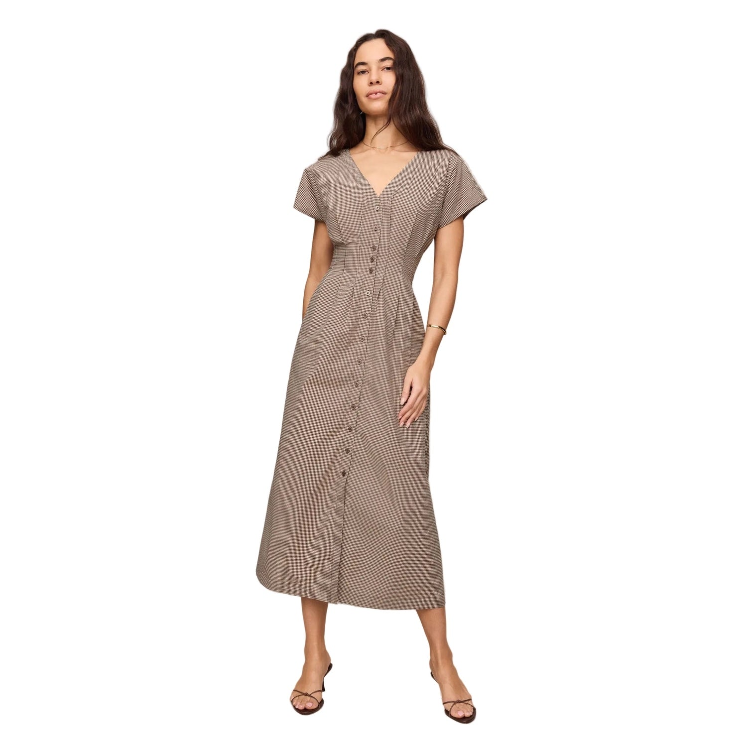 Women’s Sanna Gingham Midi Dress Z Supply - DAC DARK