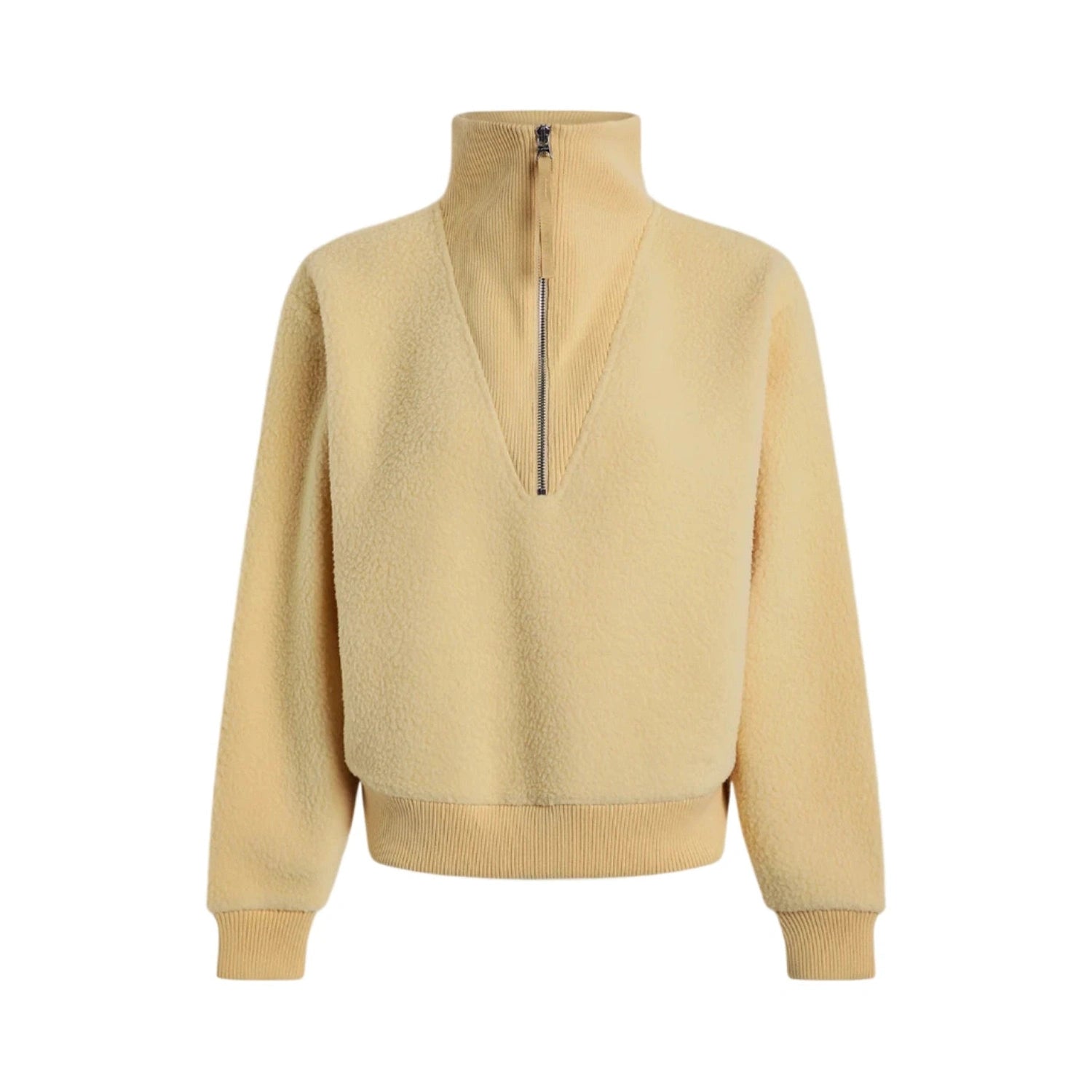 Varley 02. WOMENS APPAREL - WOMENS HOODIES|SWEATERS - WOMENS PO Q ZIP Women's Jaylin Half-Zip Fleece REED YELLOW