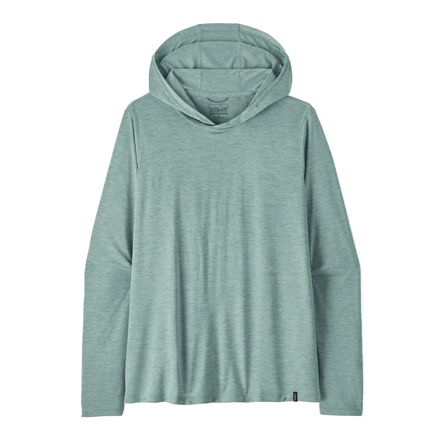 Patagonia 02. WOMENS APPAREL - WOMENS LS SHIRTS - WOMENS LS HOODY Women's Capilene® Cool Daily Hoody TMBX THERMAL BLUE - LIGHT THERMAL BLUE X-DYE (S26)