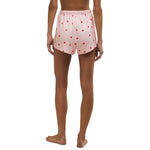 Z Supply 02. WOMENS APPAREL - WOMENS SHORTS - WOMENS SHORTS LOUNGE Women's Love First Heart Short PIM PINK MARSHMALLOW