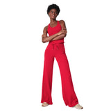 SPANX 02. WOMENS APPAREL - WOMENS PANTS - WOMENS PANTS LOUNGE Women's AirEssentials Wide Leg Pant SPANX RED