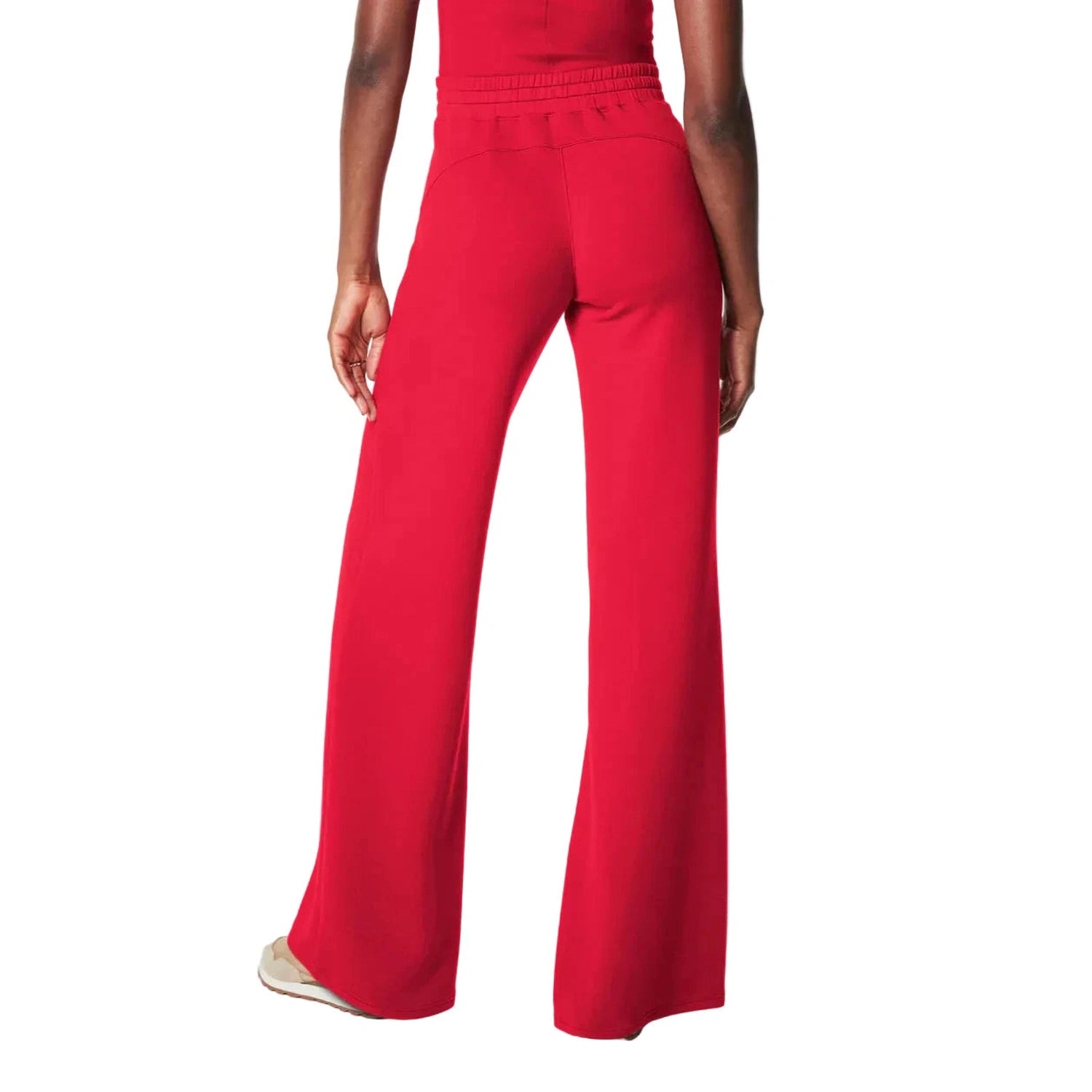 SPANX 02. WOMENS APPAREL - WOMENS PANTS - WOMENS PANTS LOUNGE Women's AirEssentials Wide Leg Pant SPANX RED